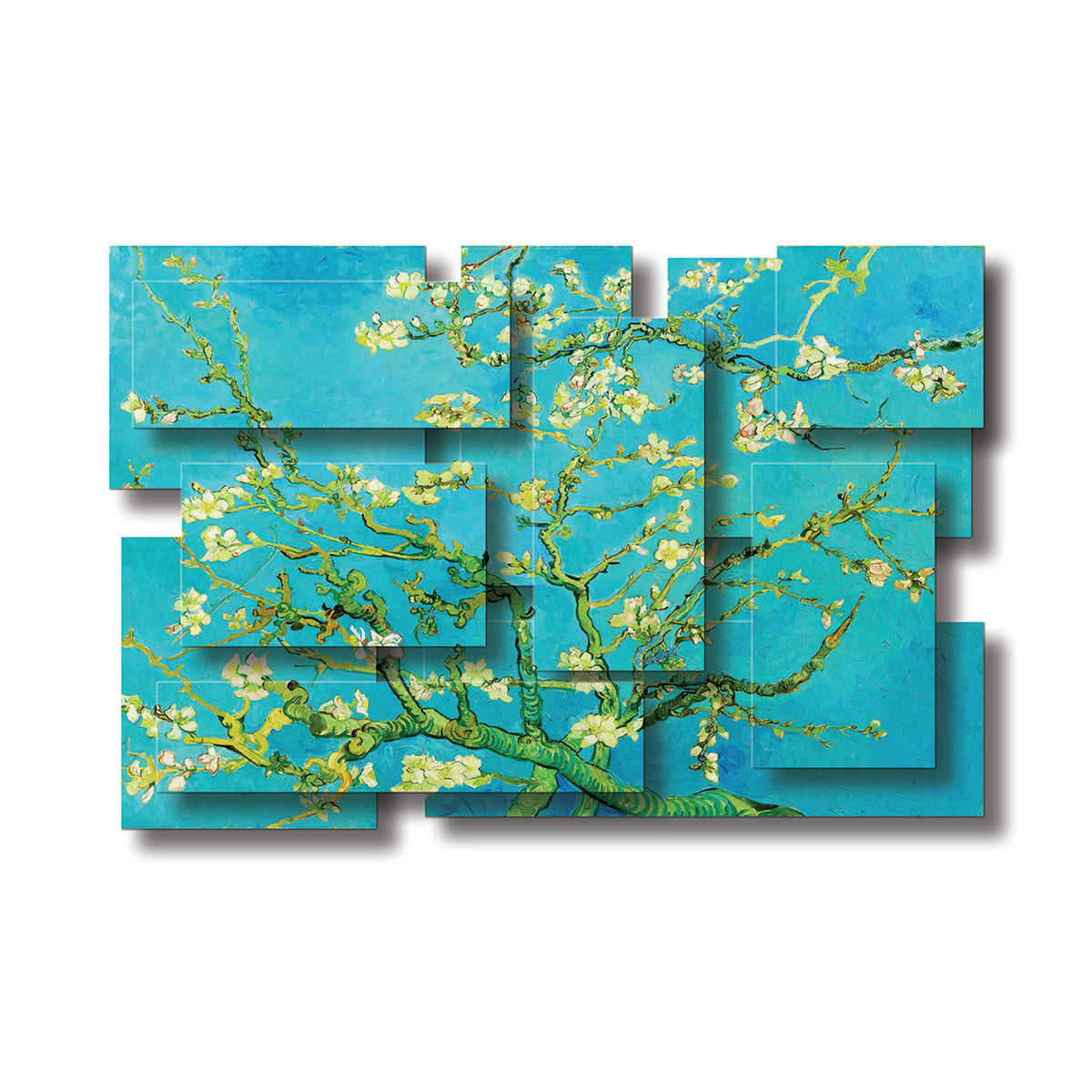 Almond Blossoms dimensional wall sculpture by PiOViee