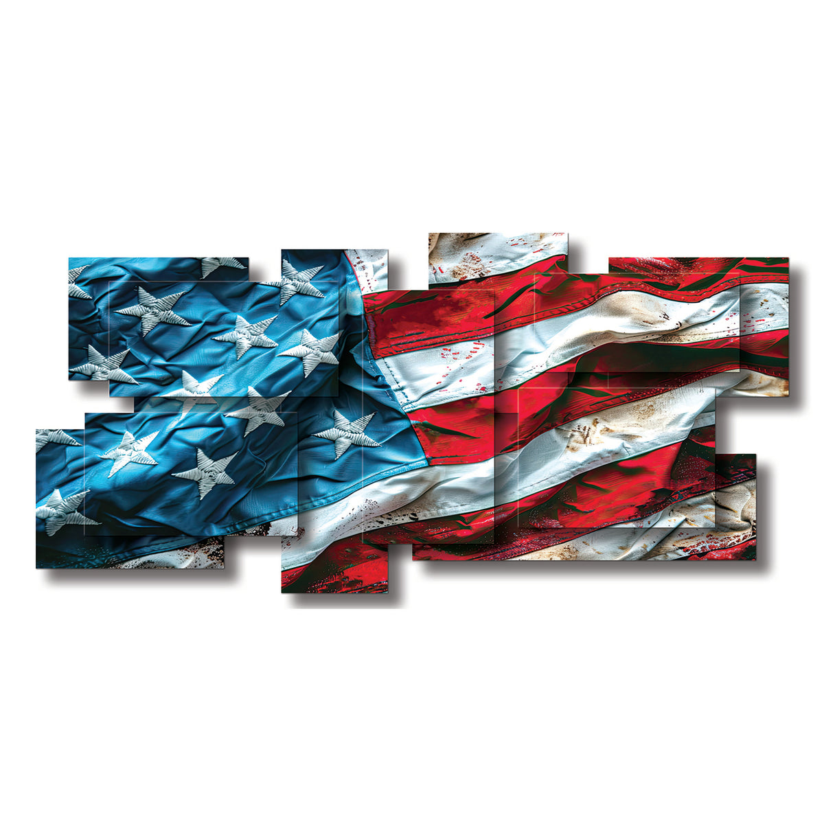 America dimensional wall sculpture by PiOViee