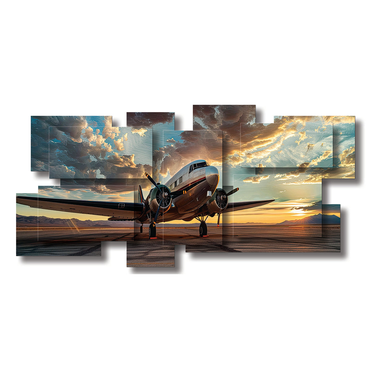 Aviator dimensional wall sculpture by PiOViee