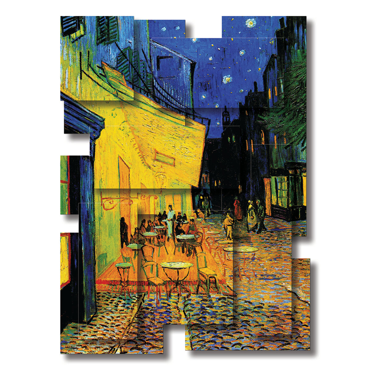 Cafe Terrace wall sculpture, vertical