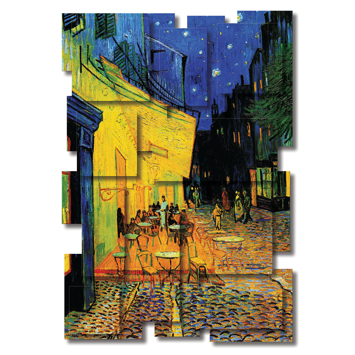 Cafe Terrace wall sculpture, vertical