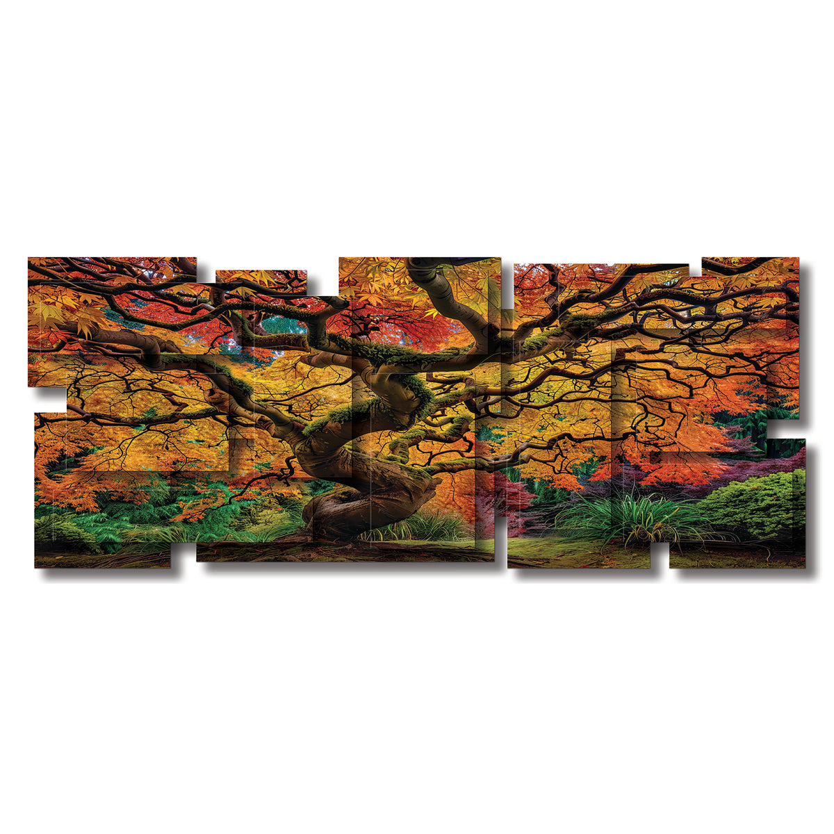 Enchanted wall sculpture, panoramic