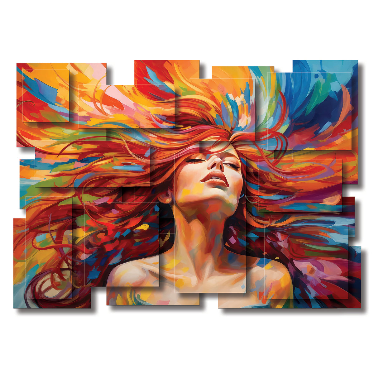 Energy wall sculpture, horizontal