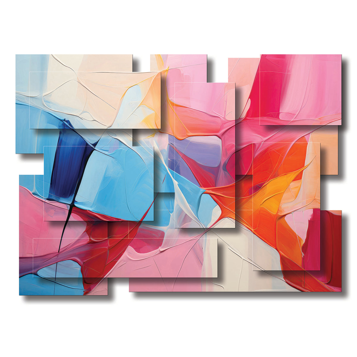Glee wall sculpture, horizontal