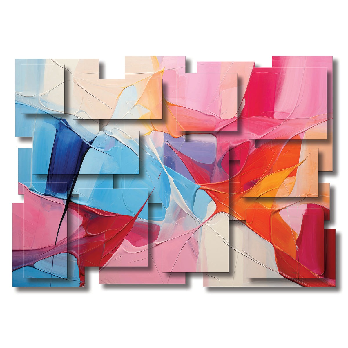 Glee wall sculpture, horizontal