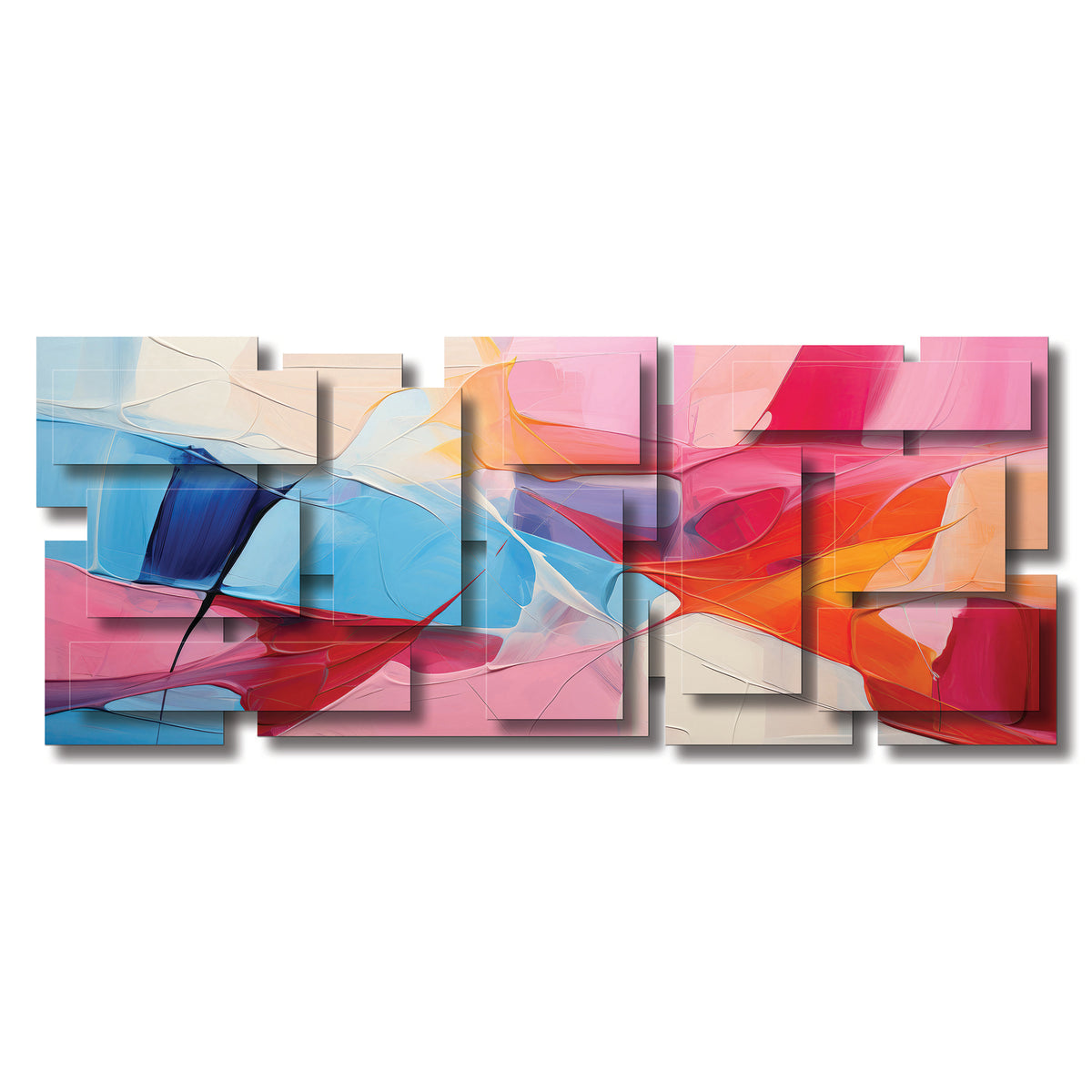 Glee wall sculpture, panoramic