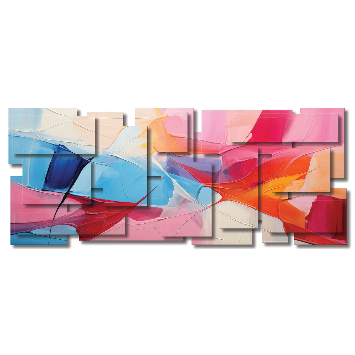 Glee wall sculpture, panoramic