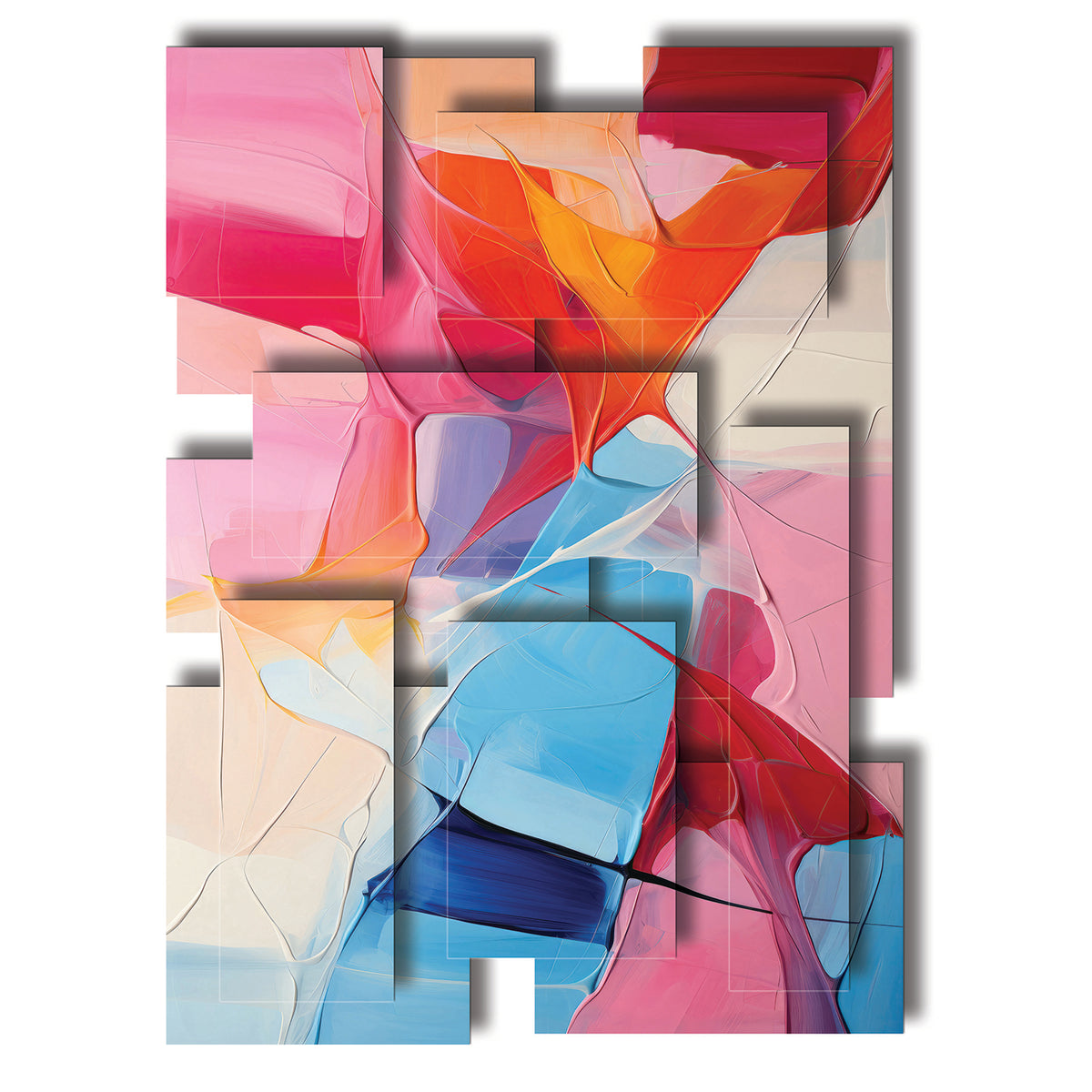 Glee wall sculpture, vertical