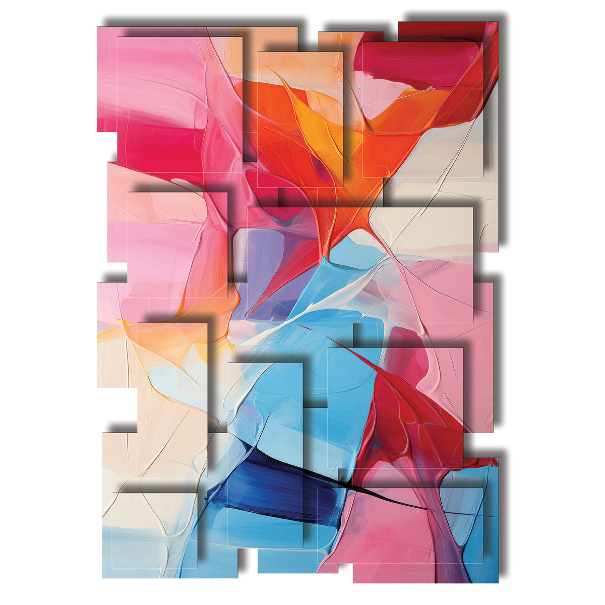Glee wall sculpture, vertical