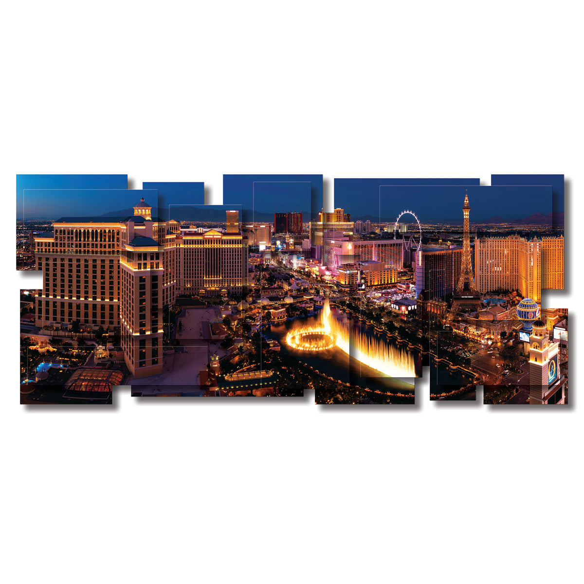 Las Vegas dimensional wall sculpture by PiOViee