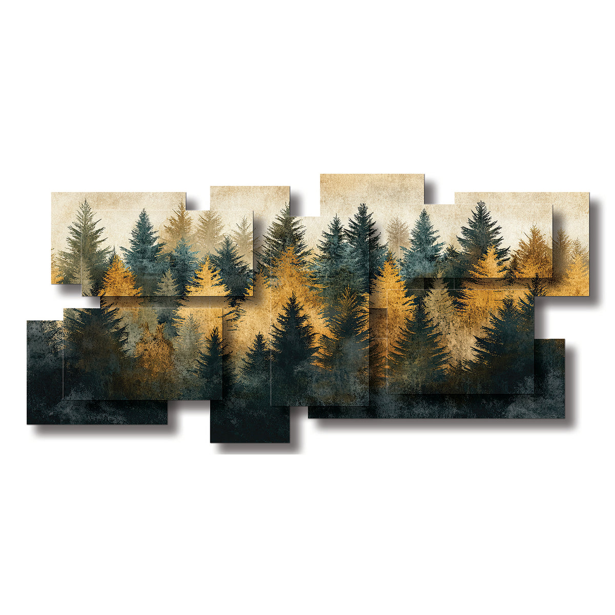 Majestic wall sculpture, panoramic