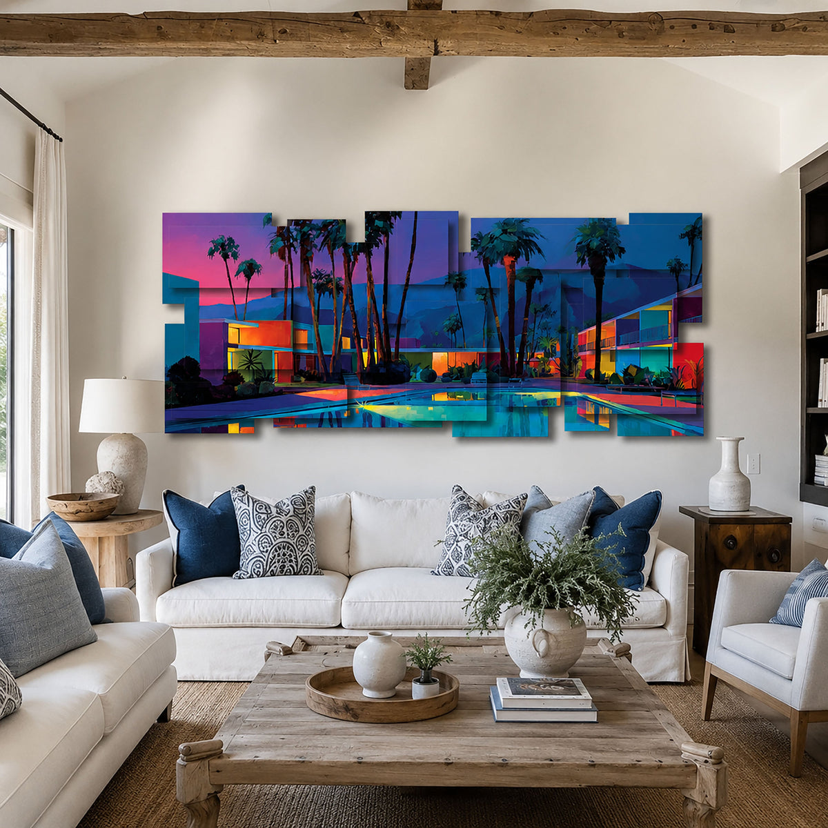 Mirage wall sculpture displayed in a styled interior