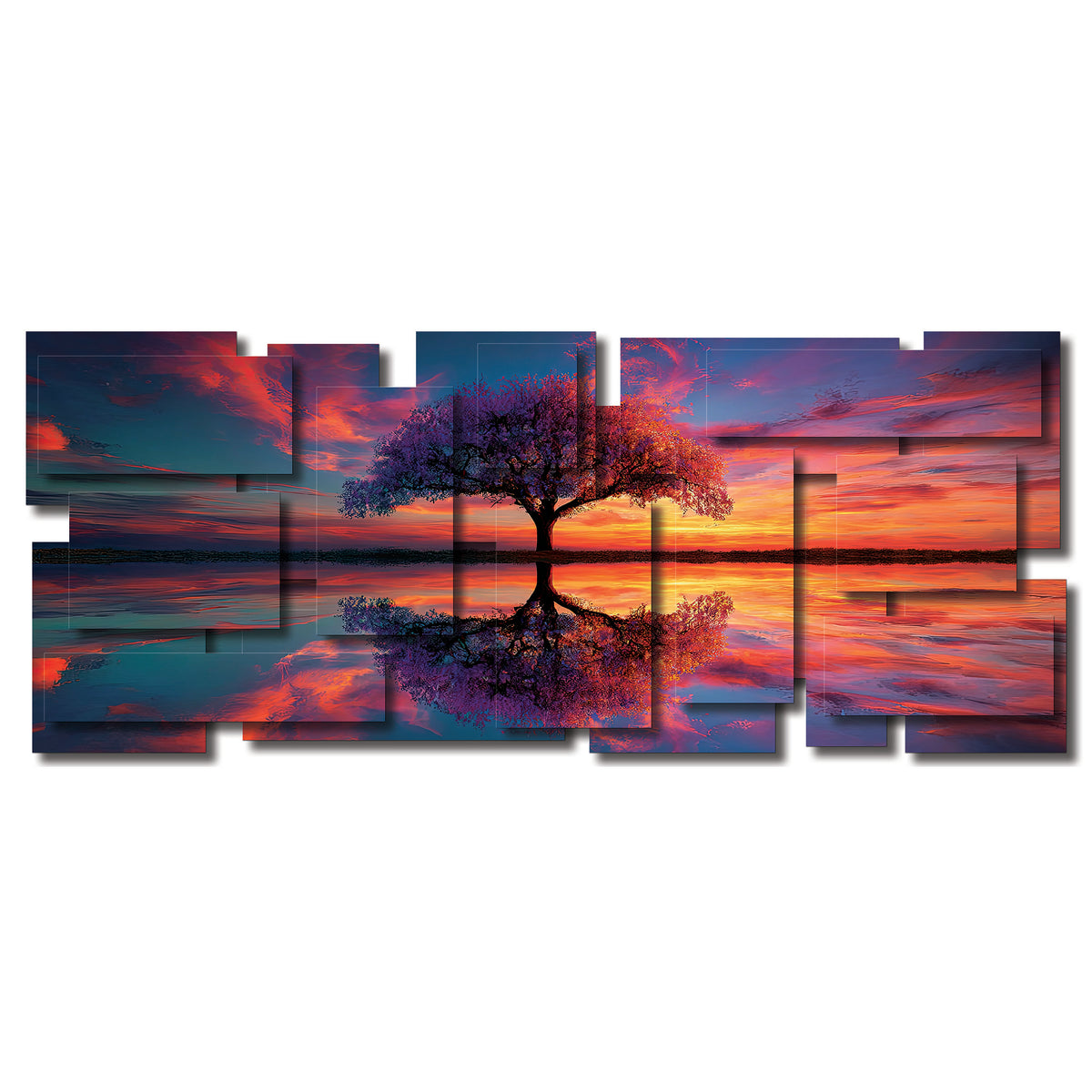 Mystic wall sculpture, panoramic