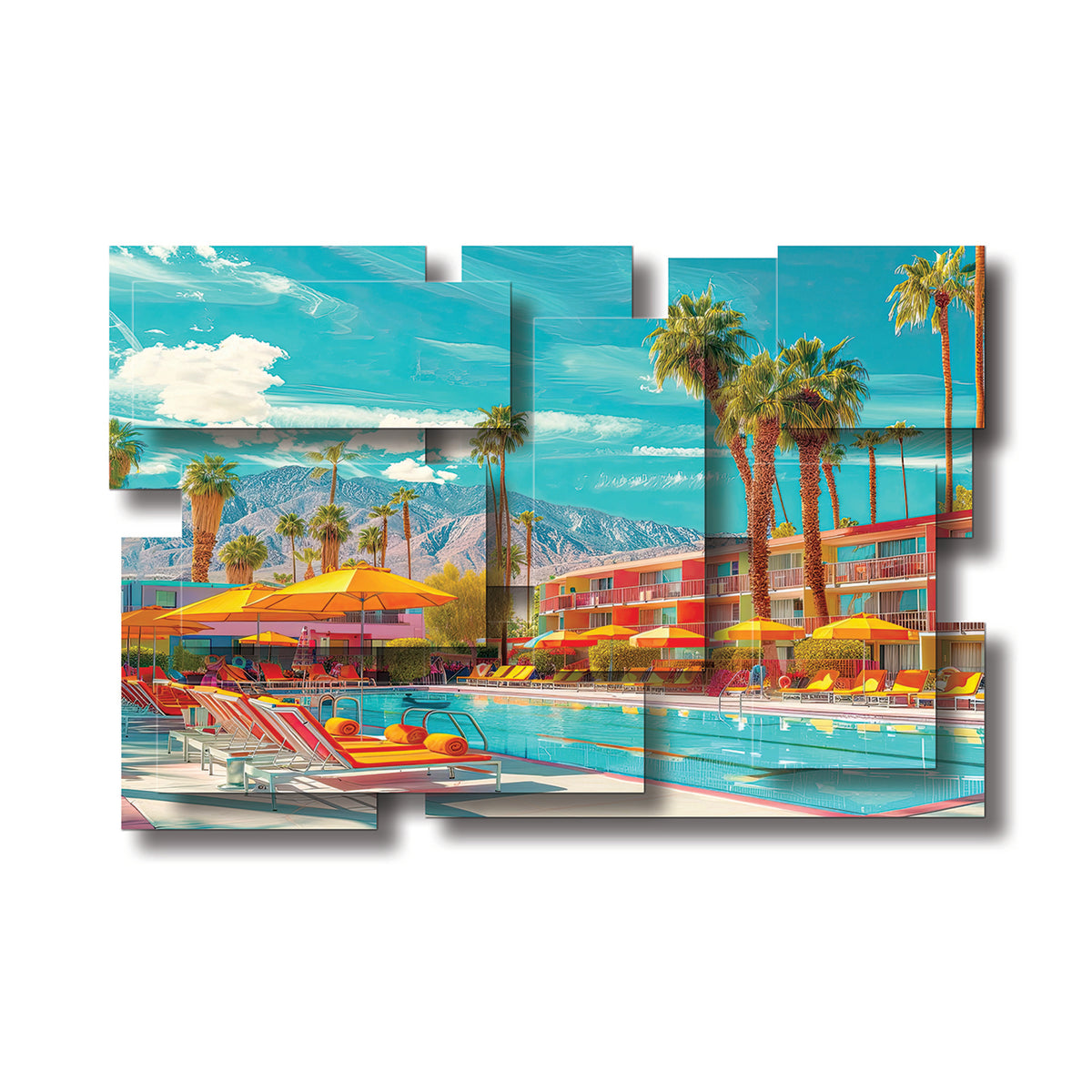 Palm Springs dimensional wall sculpture by PiOViee