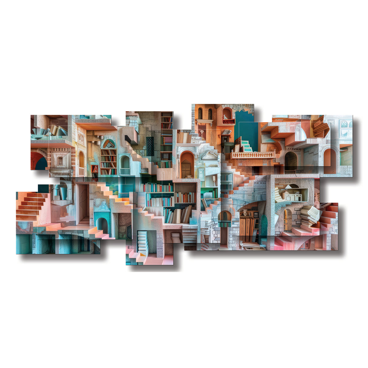 Perspective dimensional wall sculpture by PiOViee