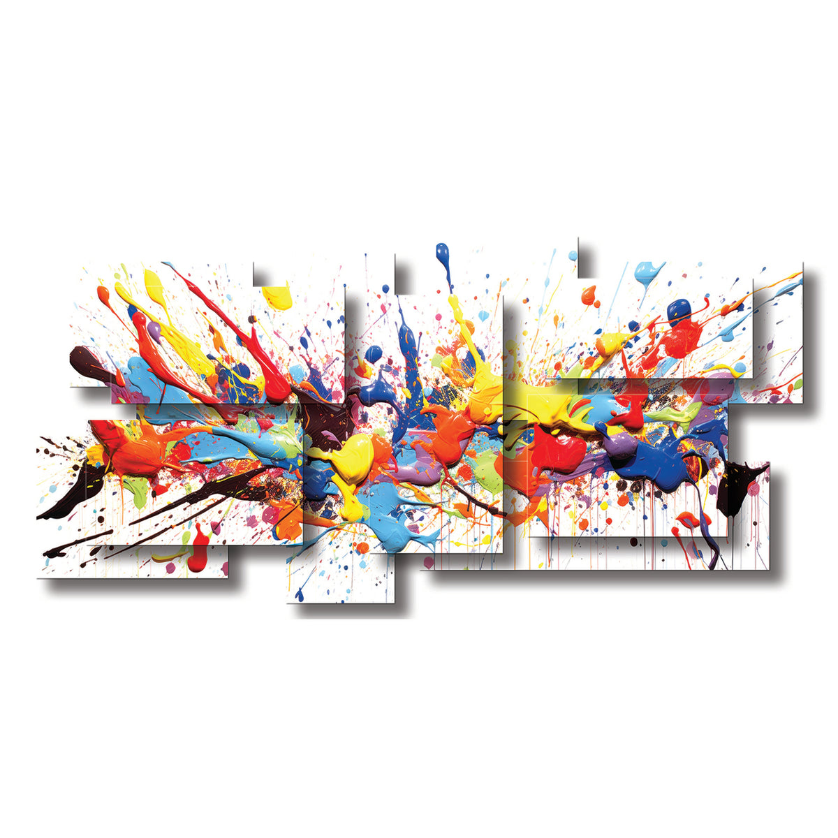 Splash dimensional wall sculpture by PiOViee