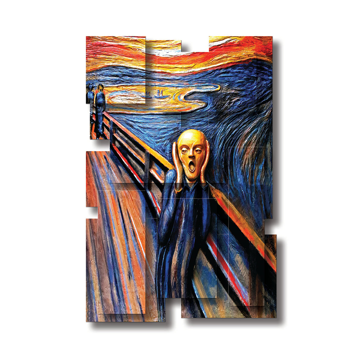 The Scream dimensional wall sculpture by PiOViee