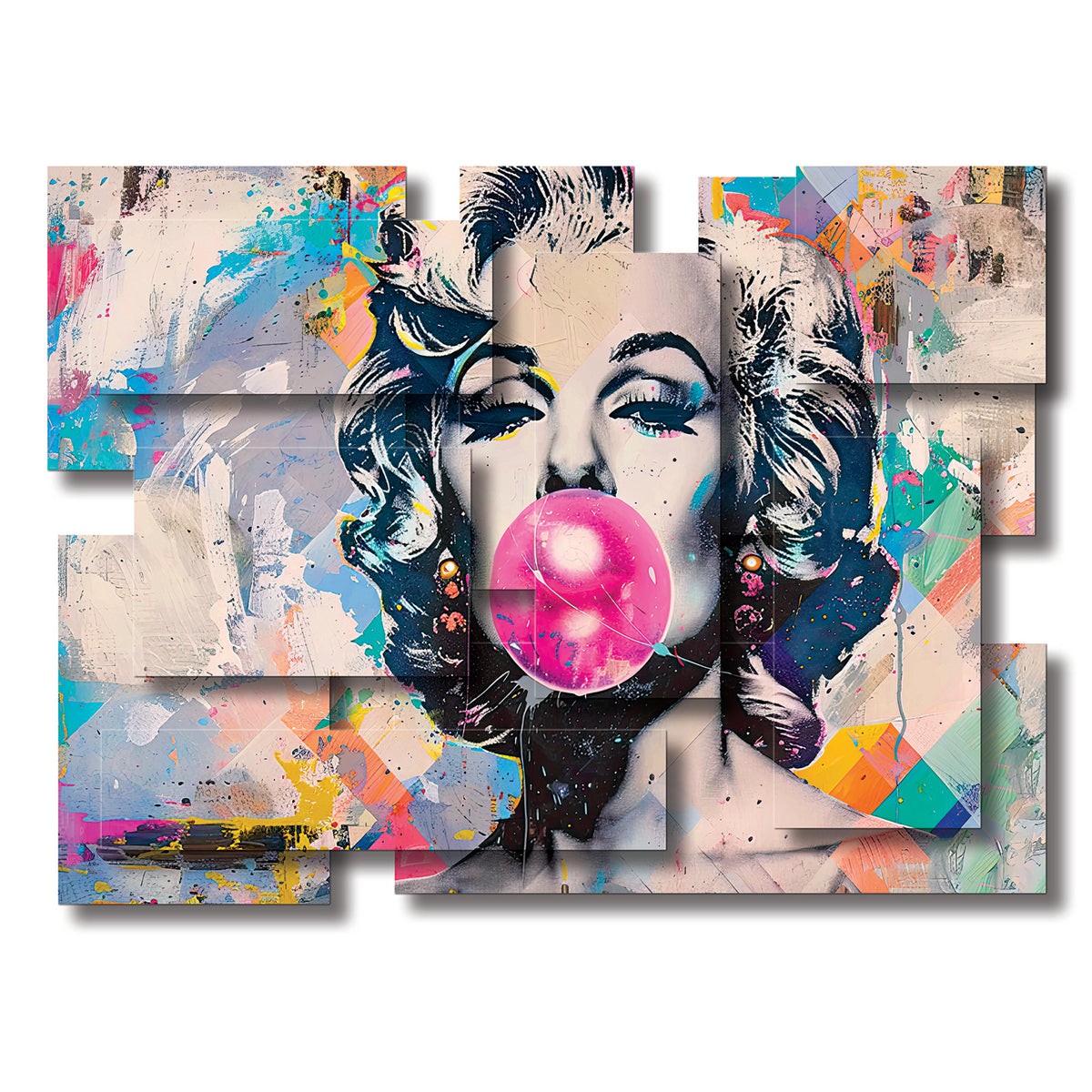Bubble wall sculpture, horizontal