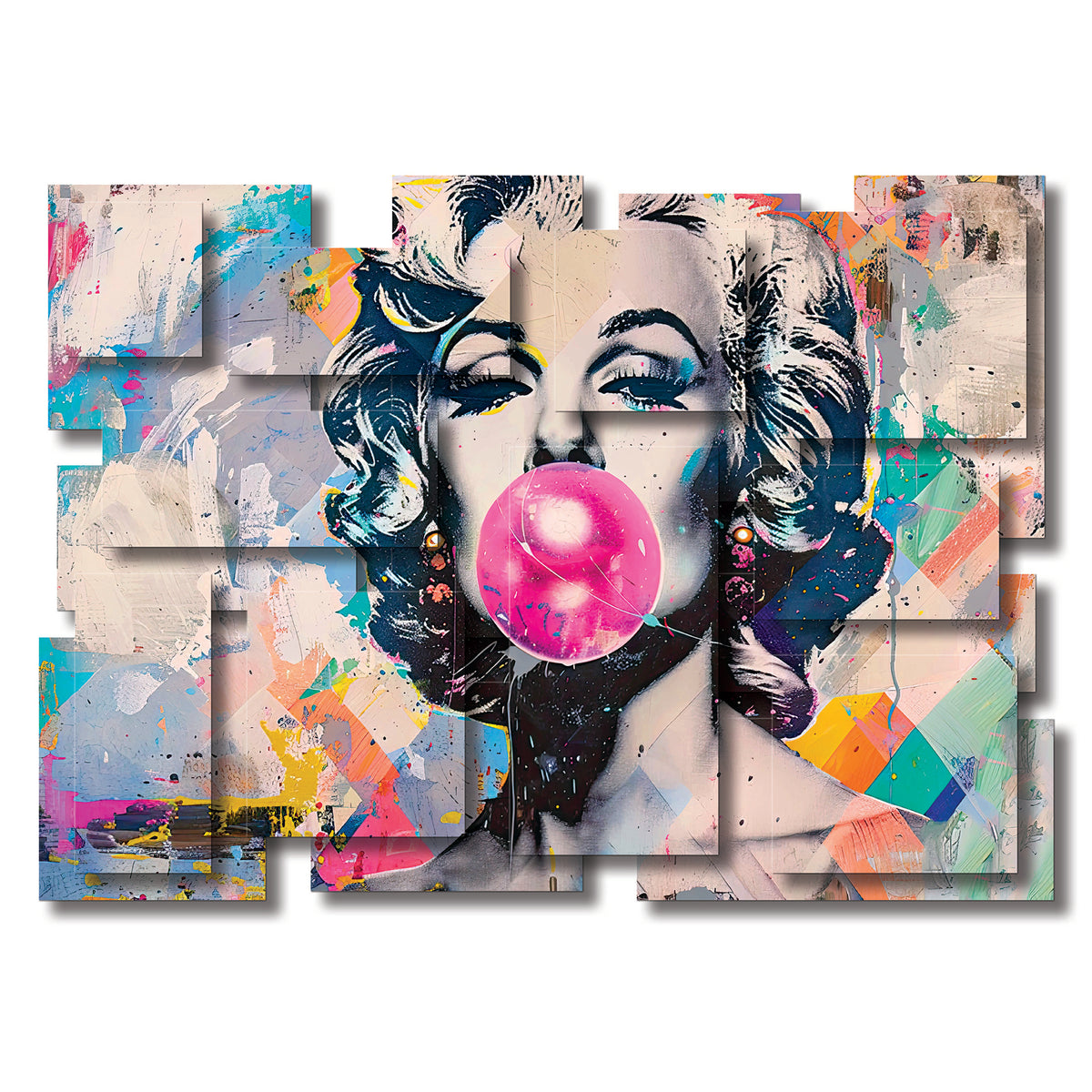 Bubble wall sculpture, horizontal