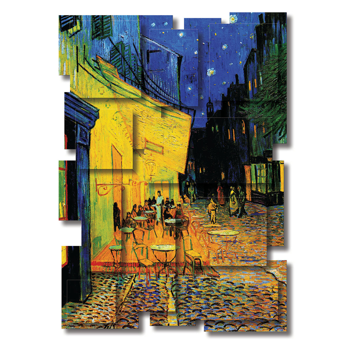Cafe Terrace wall sculpture, vertical