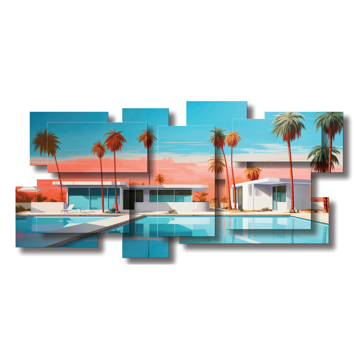 Cali dimensional wall sculpture by PiOViee