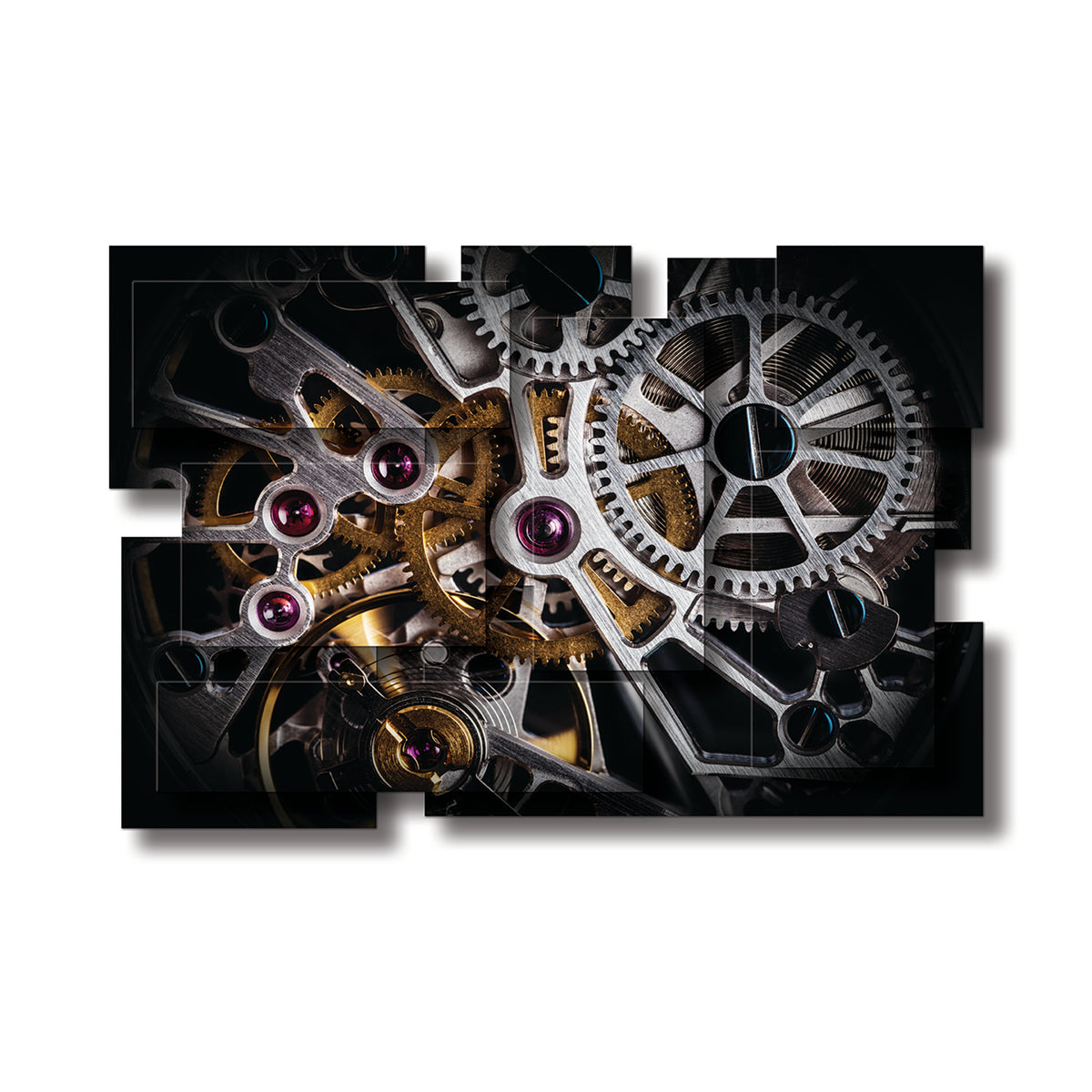 Clockwork dimensional wall sculpture by PiOViee