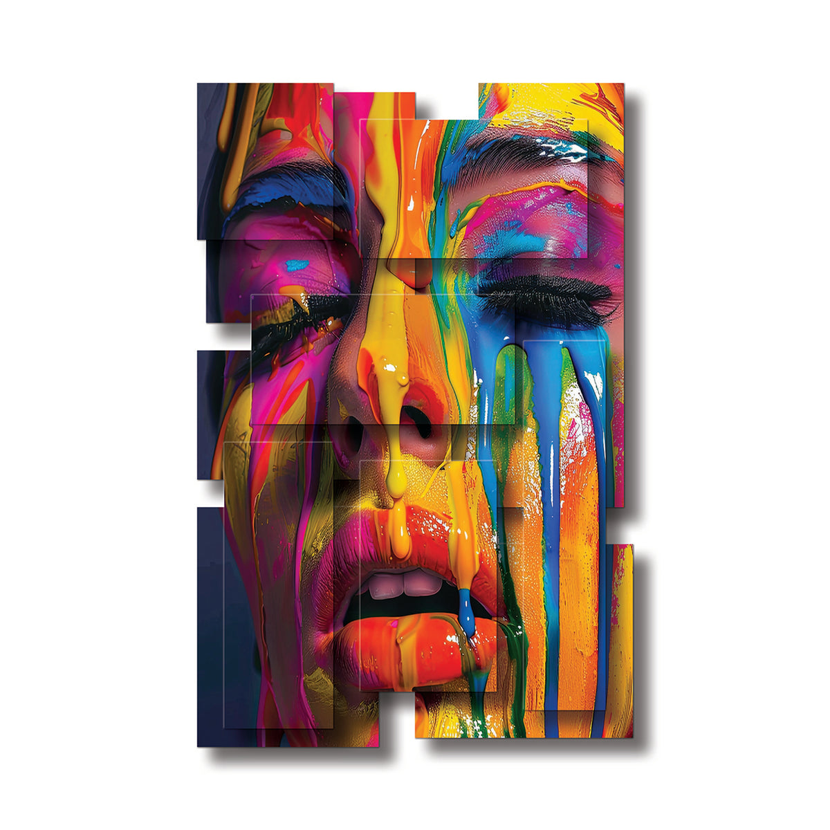 Drip dimensional wall sculpture by PiOViee