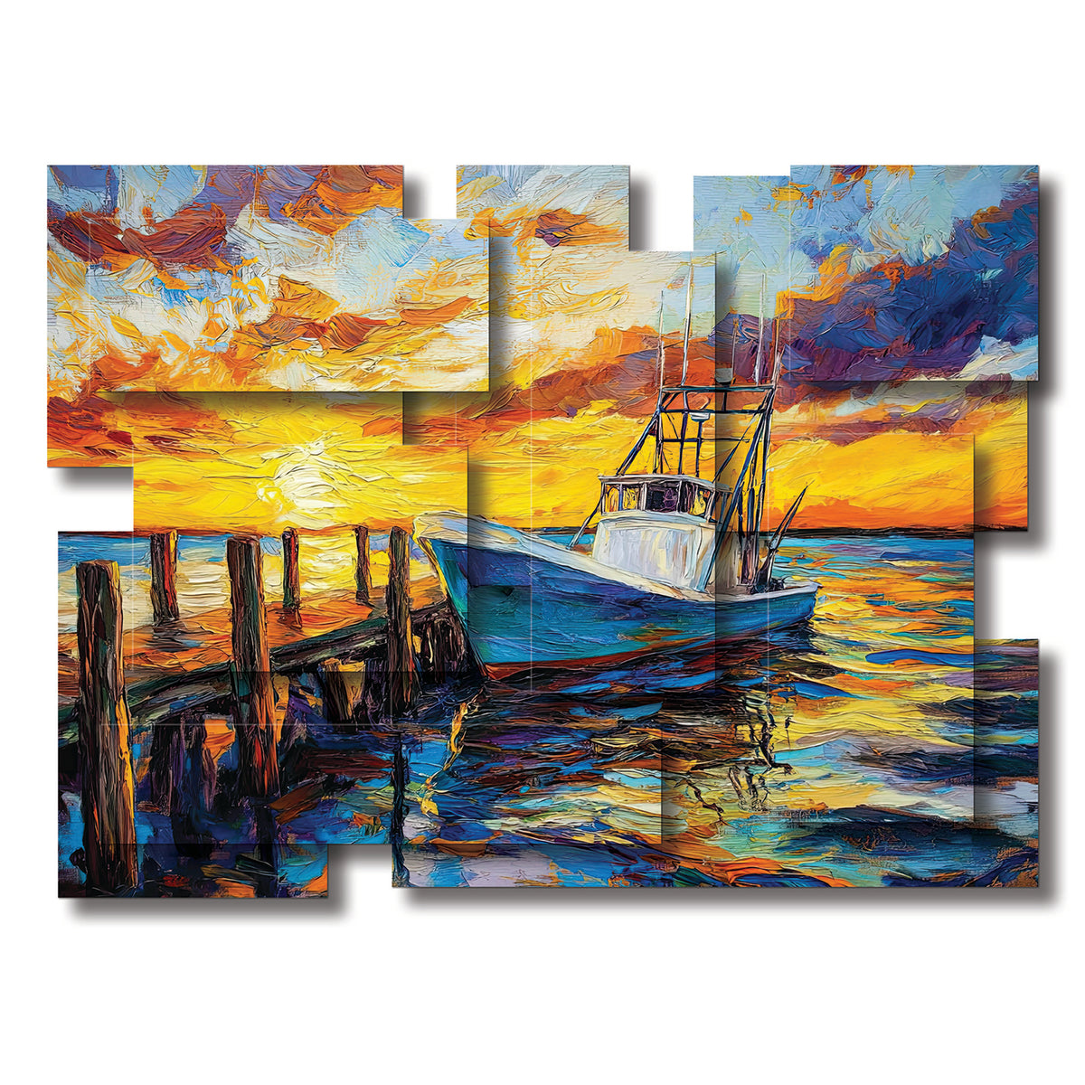 Dusk wall sculpture, horizontal