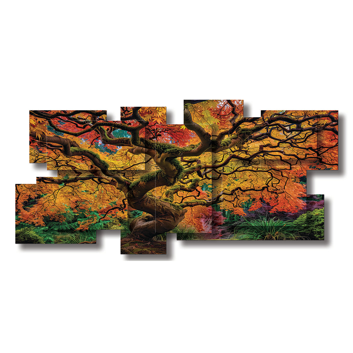 Enchanted wall sculpture, panoramic