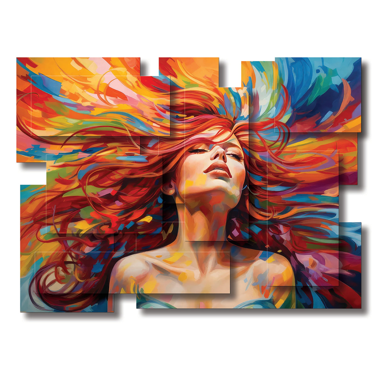 Energy wall sculpture, horizontal