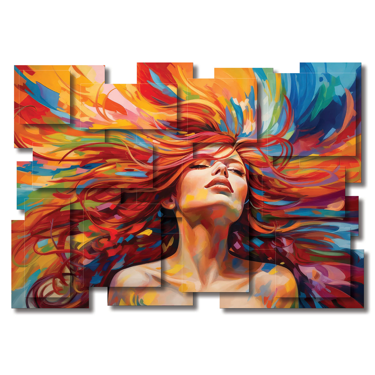 Energy wall sculpture, horizontal