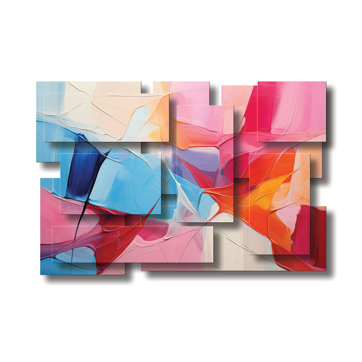 Glee wall sculpture, horizontal