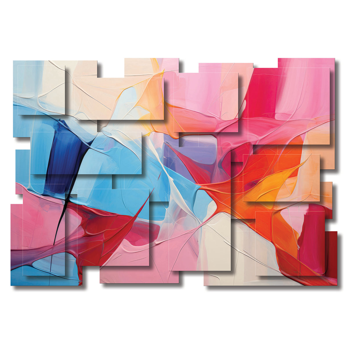 Glee wall sculpture, horizontal