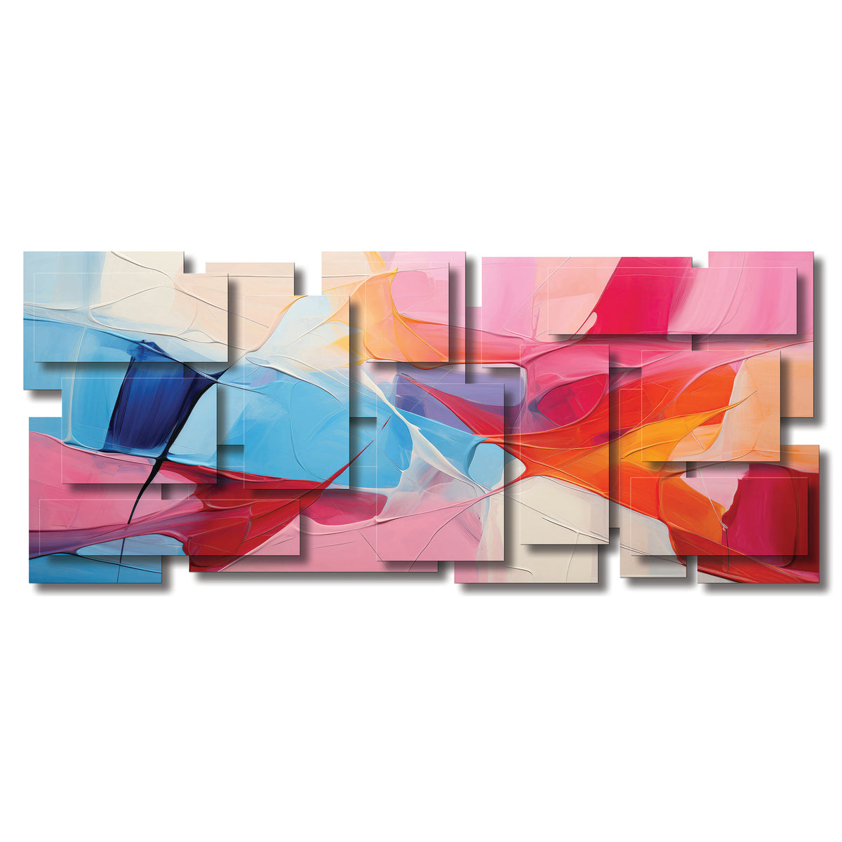 Glee wall sculpture, panoramic