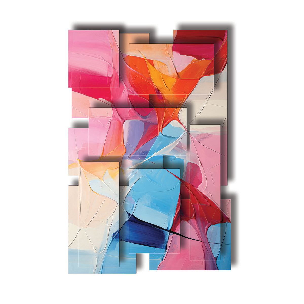 Glee wall sculpture, vertical