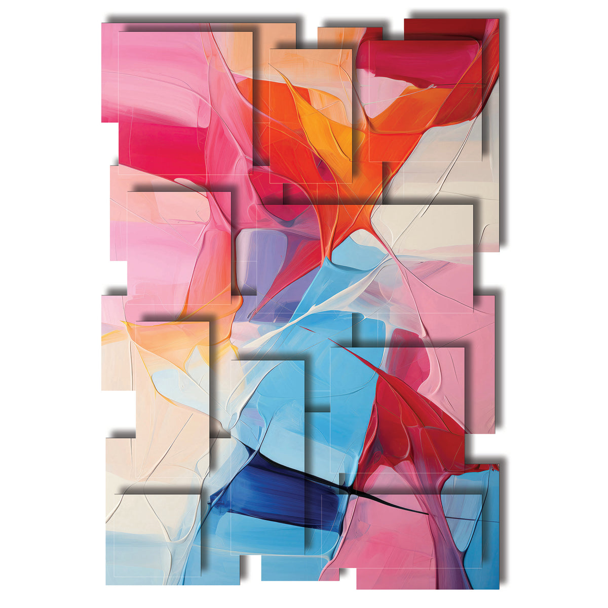 Glee wall sculpture, vertical