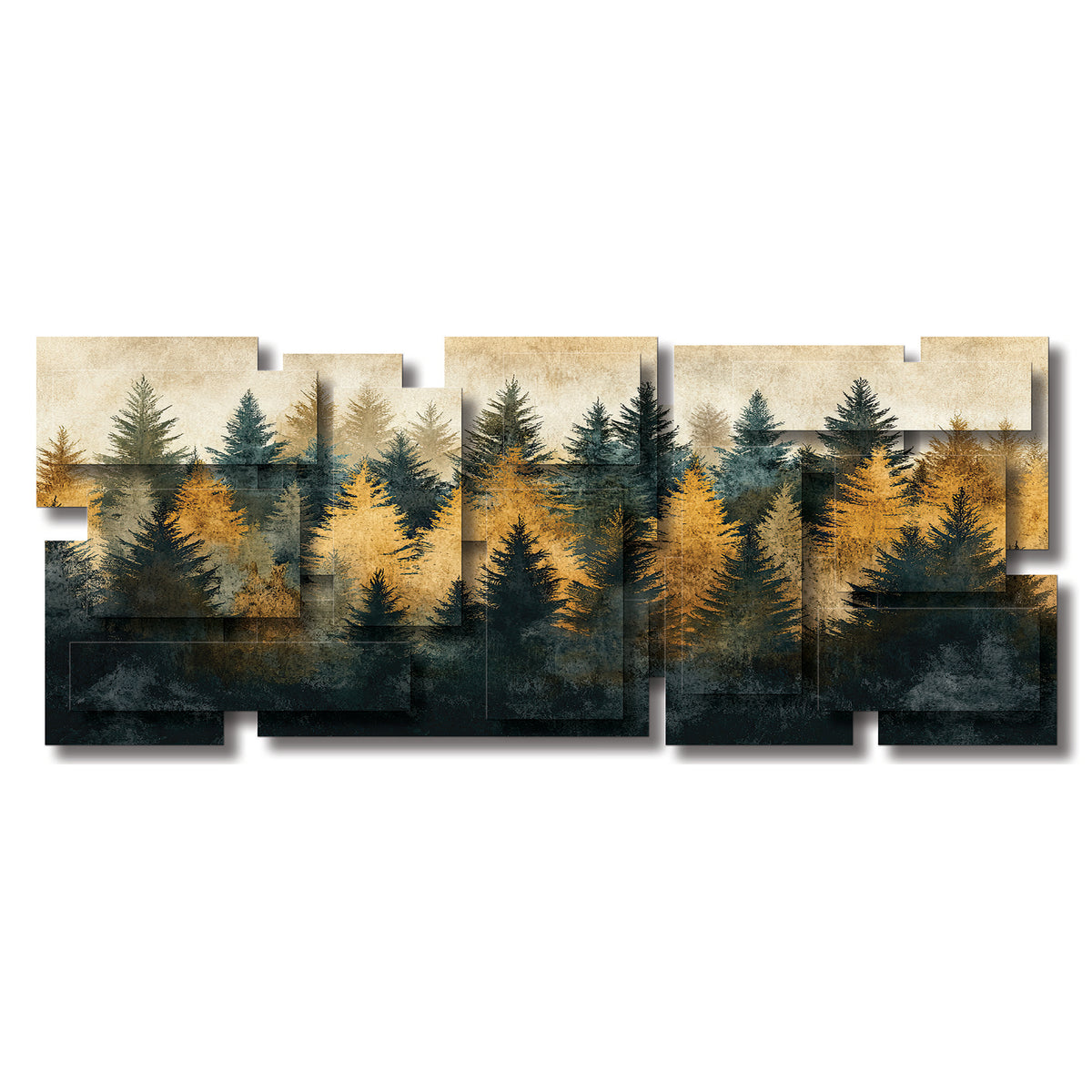 Majestic wall sculpture, panoramic