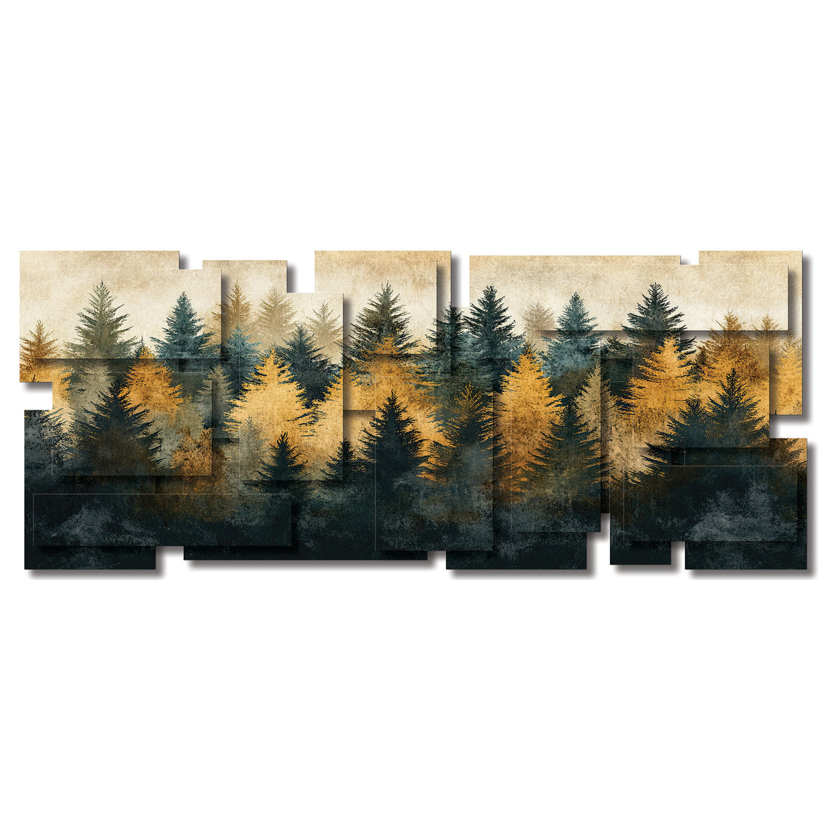 Majestic wall sculpture, panoramic