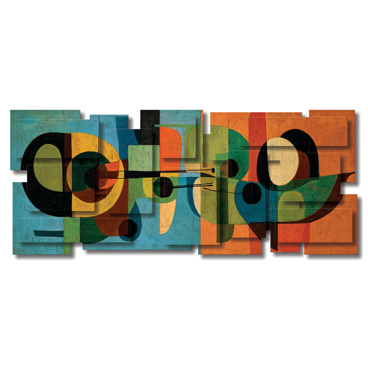 Mid Mod dimensional wall sculpture by PiOViee