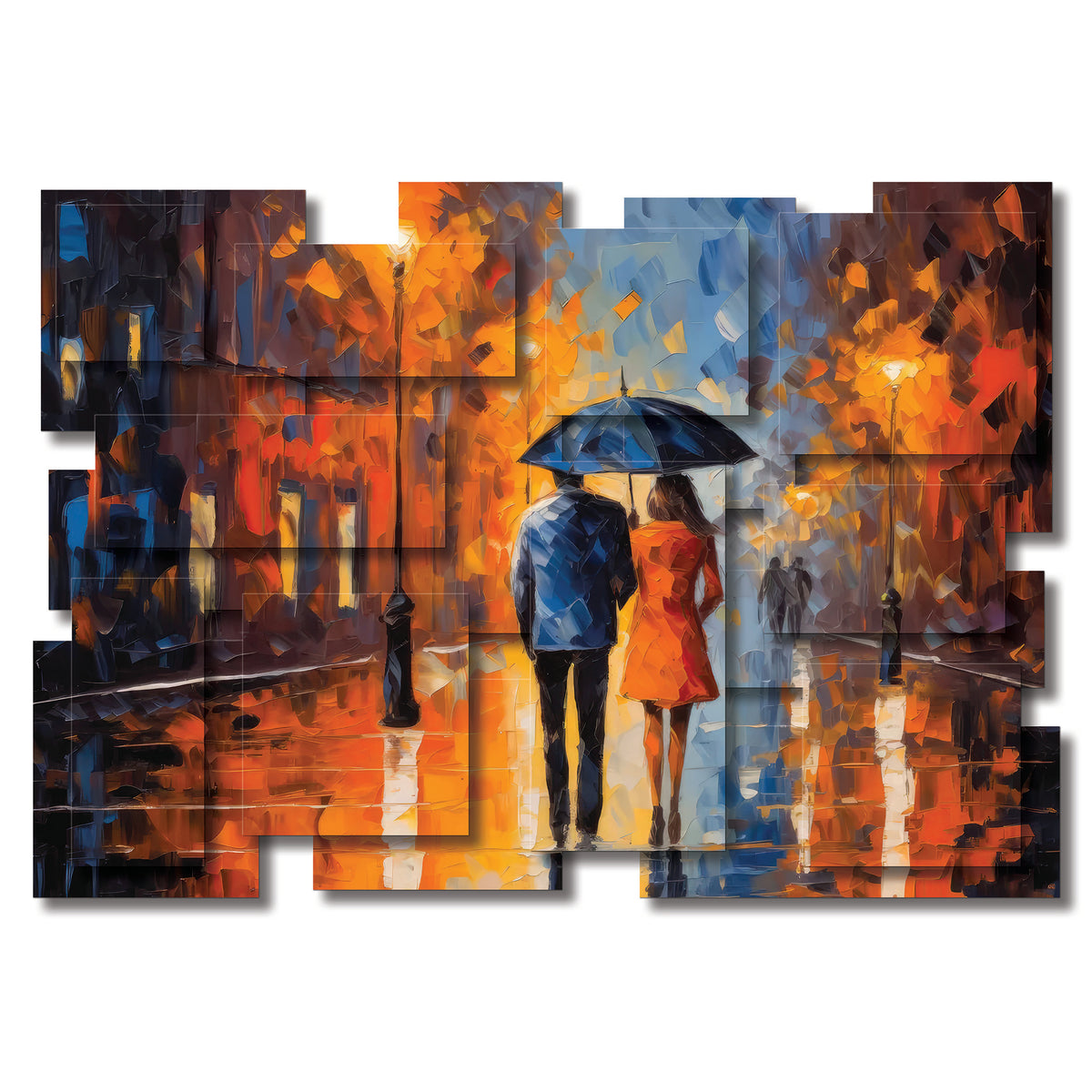 Rain wall sculpture, horizontal