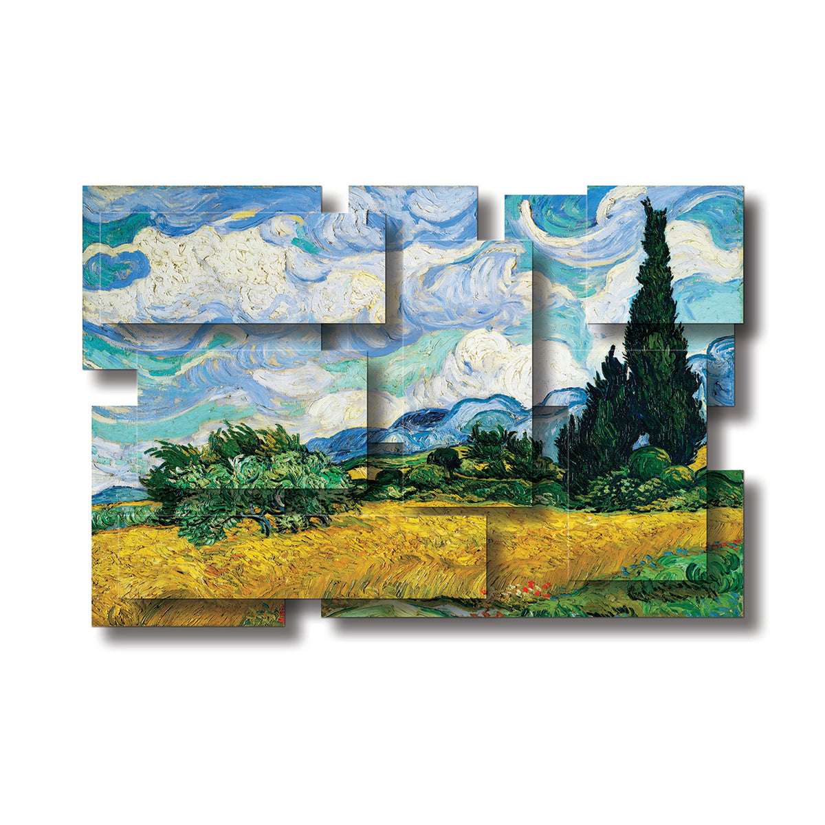 Wheat Field dimensional wall sculpture by PiOViee